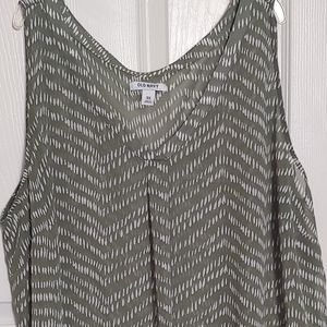 Old Navy Sheer Tank with Ikat-inspired design